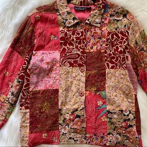 Casual Studio Patchwork Quilted Button-up Jacket